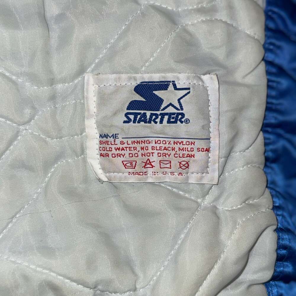 Vintage Starter New York Mets MLB Satin Bomber Jacket Size Large - Picture 4 of 11